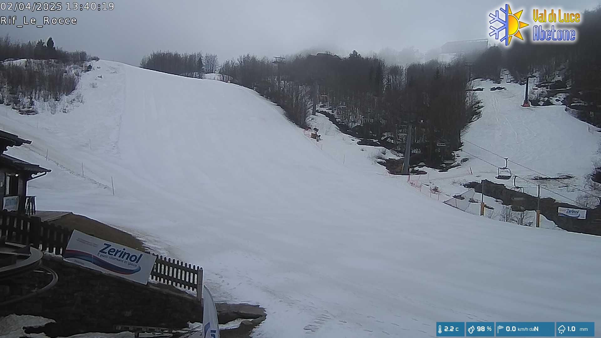 Meteo Webcam Val di Luce pista Abetina real Time.